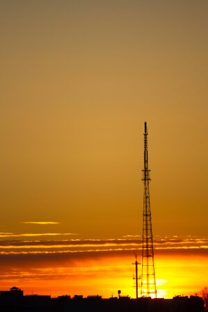 Sky rocket ready to fly. CN tower looking like a sky rocketの写真素材