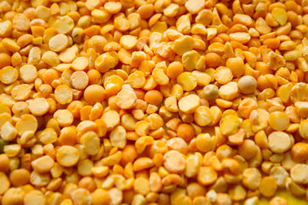 background of yellow chick peasの写真素材