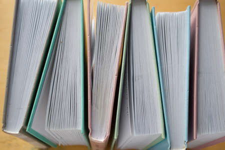 Backround with many books piles