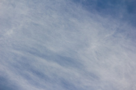The blue clouds and white skyの写真素材