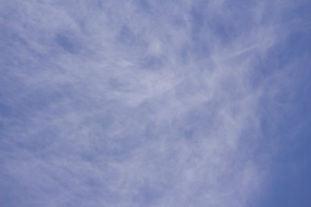 The blue clouds and white skyの写真素材