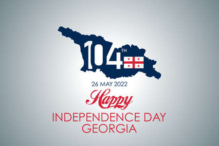 Happy Independence Day Georgia The 104th vectorのイラスト素材