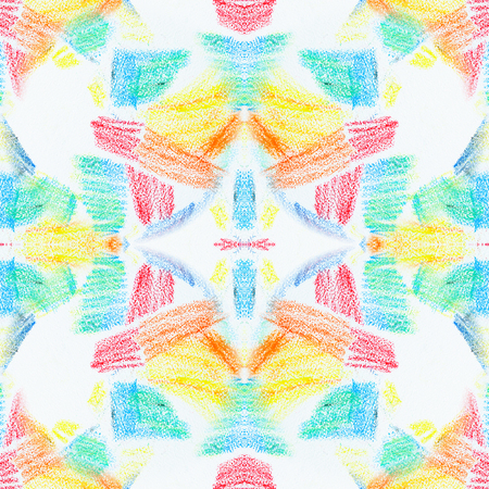 Grunge seamless texture of pastel strokes. Crayons seamless abstract grunge background. Design element. Hand drawing pattern. Pencil design elements.の写真素材