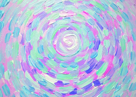 Abstract painting of whirlpool, beautiful colorful light on canvas. Modern Impressionism. Stroke...