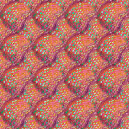 Abstract art grunge seamless pattern. Fabric texture of colorful geometric shapes. Beautiful...