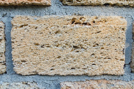Macro image of gray brick. Used as a background.