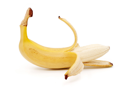 bananas isolated on the white backgroundの写真素材