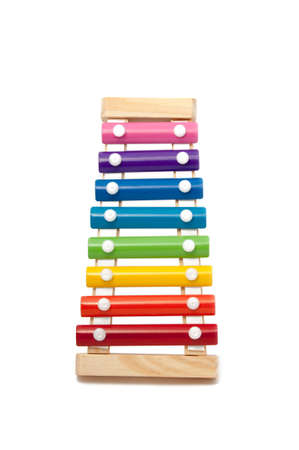 Xylophone for children isolated on the white