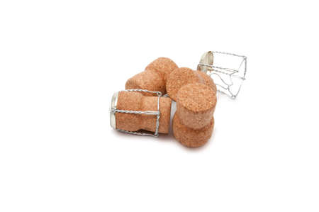 wine cork for bottle isolated on the white