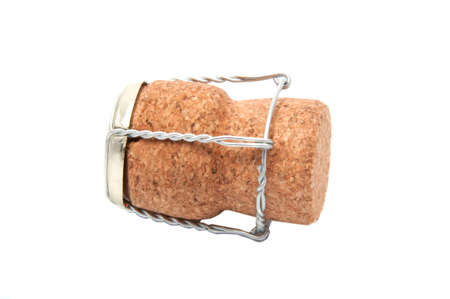 wine cork for bottle isolated on the white