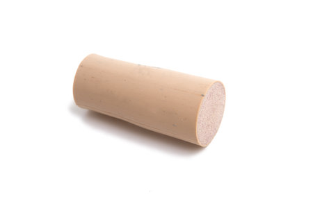 Wine cork for bottle isolated on the whiteの写真素材