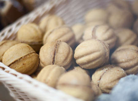 tasty cookies in the basket