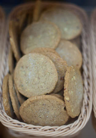 tasty cookies in the basket
