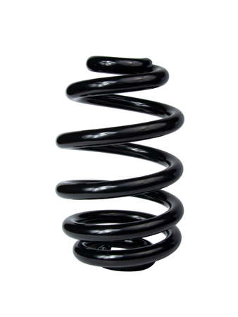 automotive spring isolated on the white backgroundの写真素材