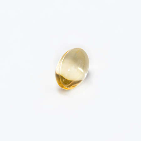 Medical pill one color isolated on the white backgroundの写真素材