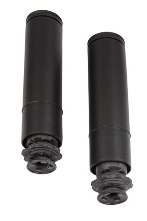 Rubber black small inner dustproof dust cover with constant speed universal spherical ball new. Spare parts for car repairの写真素材