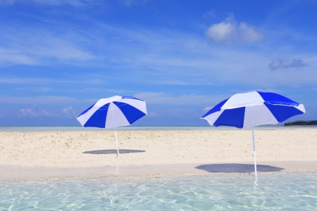 The beautiful sea and summer sky of Okinawaの写真素材