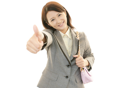 smiling office workerの写真素材