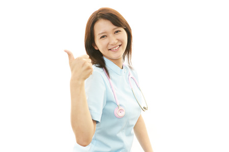 Smiling female nurseの写真素材