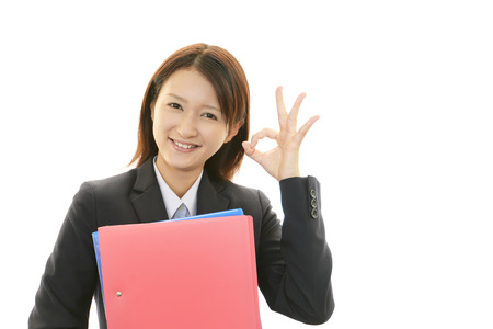 The office worker who smiling oの写真素材