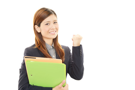 Office lady smilingの写真素材
