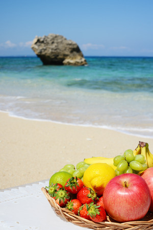 Summertime at the beachの写真素材
