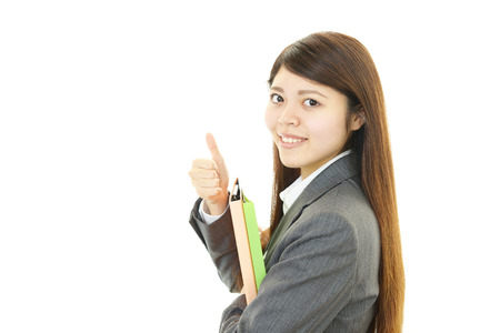 A woman who enjoys workの写真素材