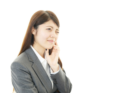 Woman who are worried aboutの写真素材