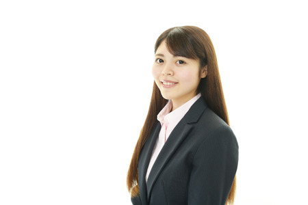 A woman who smiling happyの写真素材