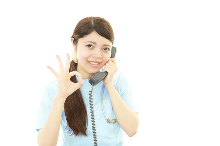 Smiling female nurseの写真素材