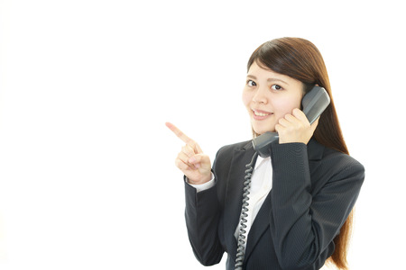 Portrait of a young business womanの写真素材