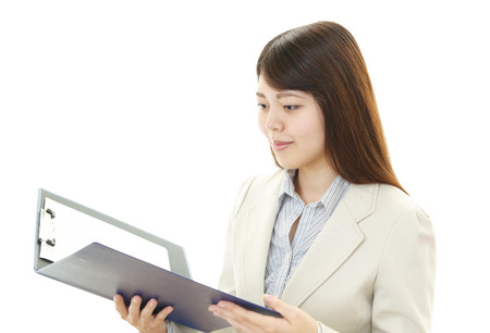 Portrait of a young business womanの写真素材