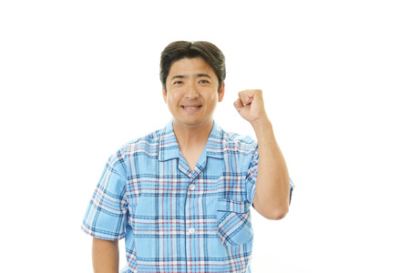 Smiling Asian manの写真素材