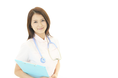 Portrait of a female nurseの写真素材