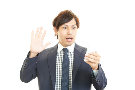Man who was surprisedの写真素材
