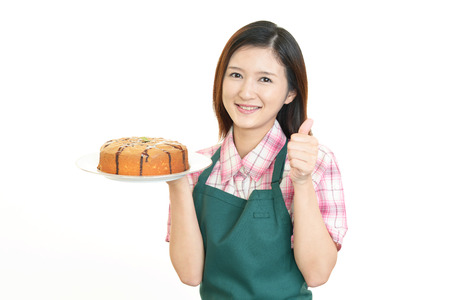 Housewife who enjoy cookingの写真素材