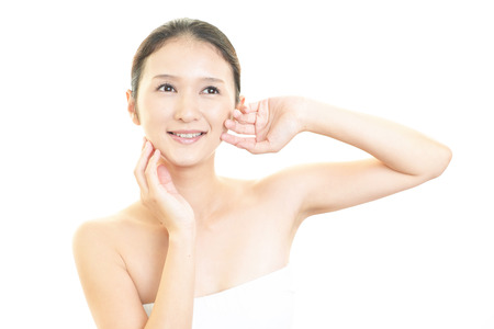 Relaxed beautiful woman.の写真素材