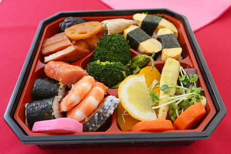 Delicious homemade lunch of Japanese styleの写真素材