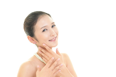 Relaxed beautiful woman.の写真素材