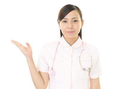 Smiling female nurseの写真素材