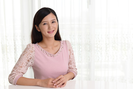 Young woman smilingの写真素材