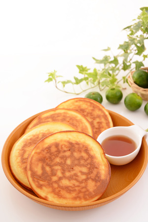 Fluffy and Delicious Pancakesの写真素材
