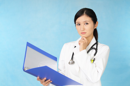 Worried doctorの写真素材