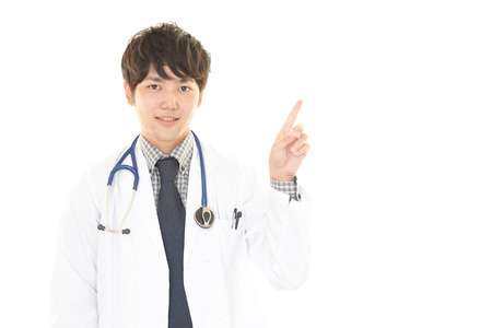 Smiling Asian medical doctorの写真素材