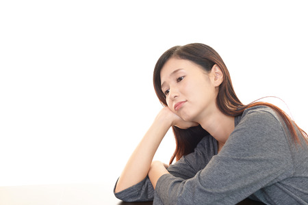 Woman in depressionの写真素材