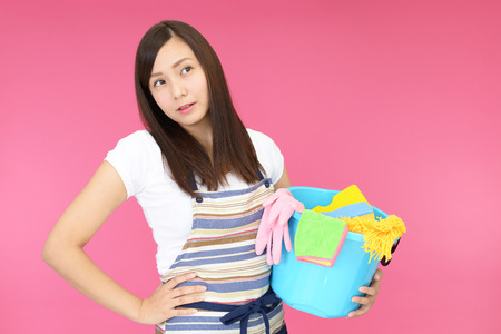 Tired housewifeの写真素材