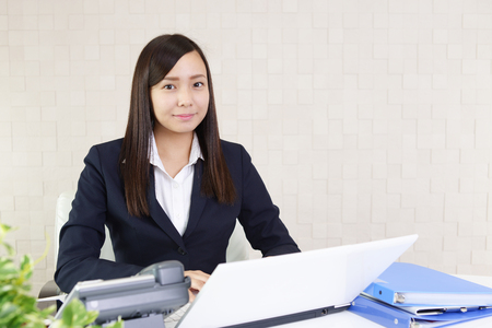 Smiling business womanの写真素材