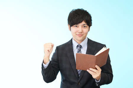 Businessman enjoying successの写真素材