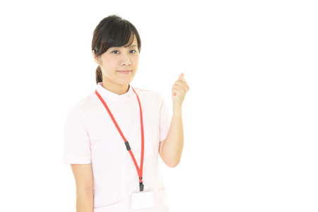 Smiling female nurseの写真素材