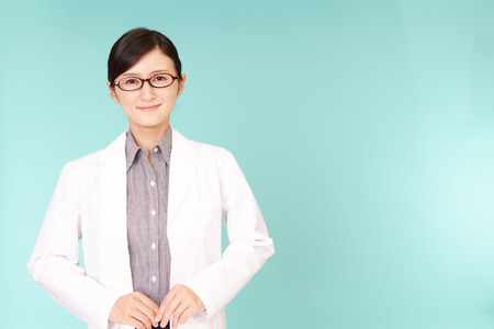 Portrait of a female doctorの写真素材